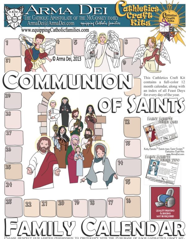 Communion of Saints Perpetual Calendar (PDF) - Image 7