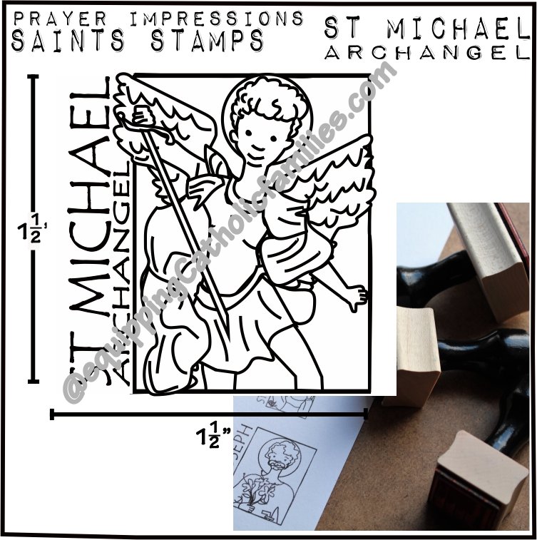 St Michael Saints Stamp – Arma Dei