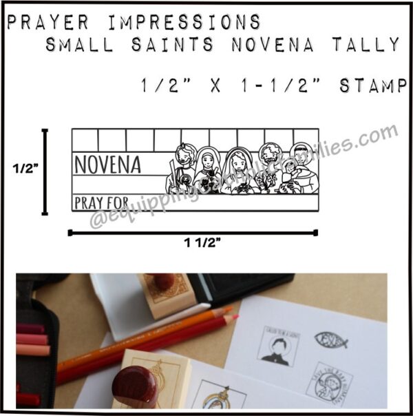 Small Saints Novena Tally Stamp