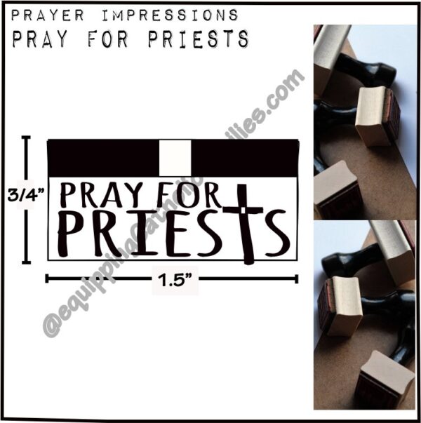 Pray for Priests collar stamp