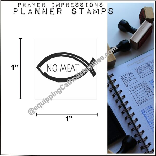 No Meat Friday Planner Stamp