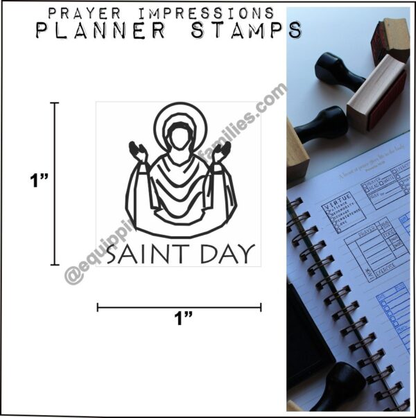 Saint Day with text Planner Stamp