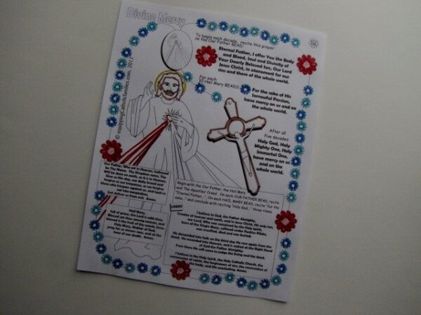 Spiritual Bouquet of Prayer Petal Flowers Printed Craft Kit - Image 4