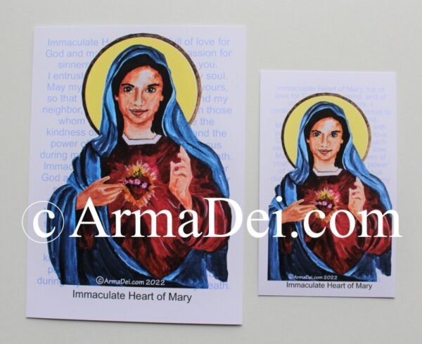 Consecration to the Immaculate Heart of Mary Prayer Card