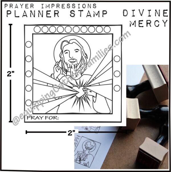 Divine Mercy Prayer Counter Stamp