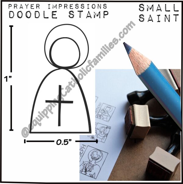 Doodling Saint (Small) Stamp