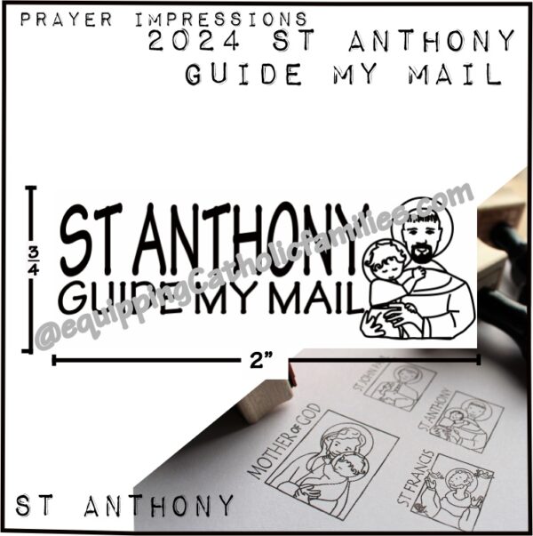 St Anthony 2024 Guide My Mail 3quarter x 2inch