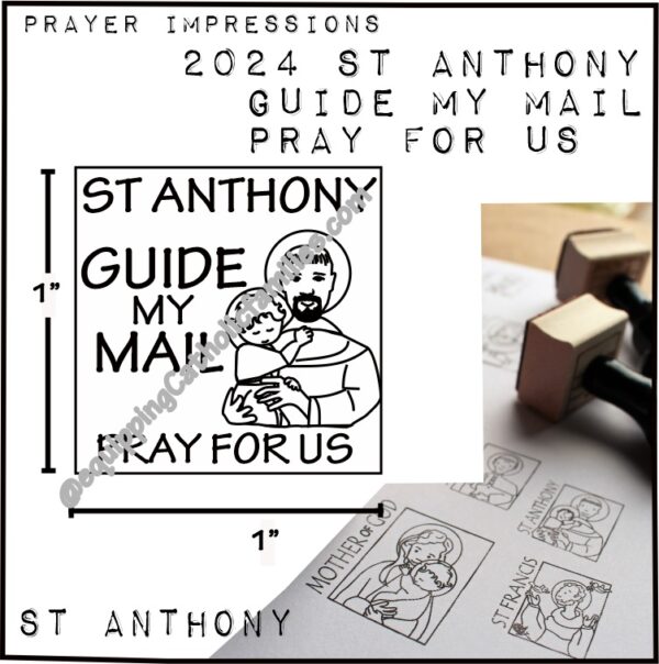 St Anthony 2024 Guide and Pray 1inch square